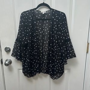 Maurices Polka Dot Kimono-Size M